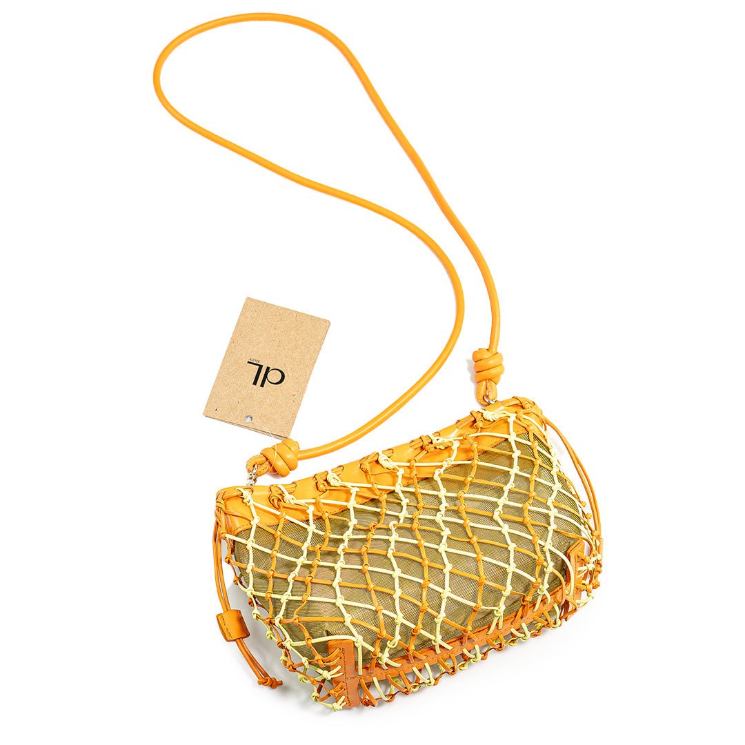 Bolsa Tramas de Couro Sunset e Elfin Yellow P - DL STORE - 