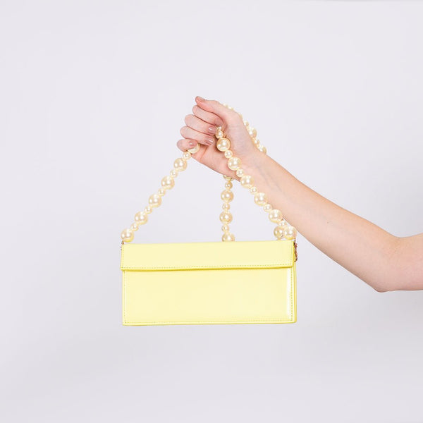 Bolsa Pearl Baguete Elfin Yellow - DL STORE - ELFIN YELLOW
