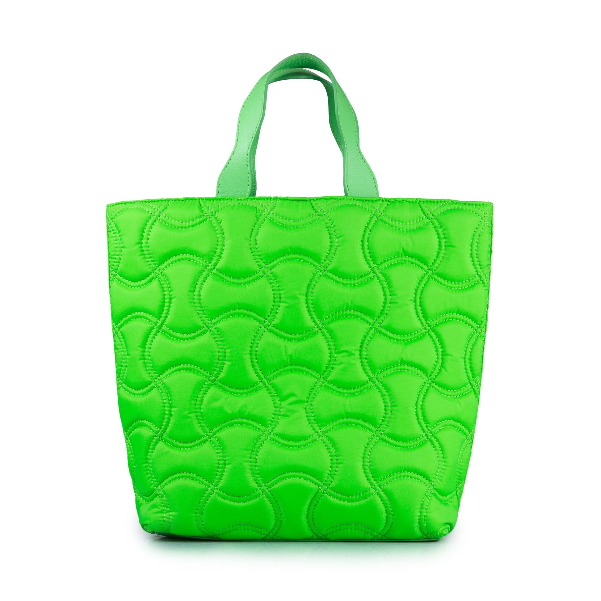 Puff Nylon Tote Summer Green - DL STORE - VERDE/SUMMER GREEN