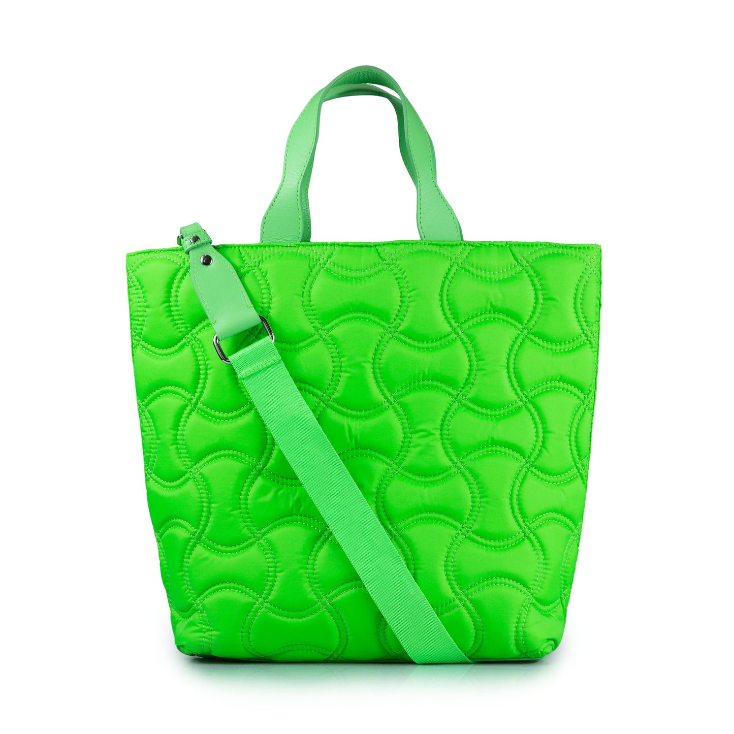 Puff Nylon Tote Summer Green - DL STORE - VERDE/SUMMER GREEN